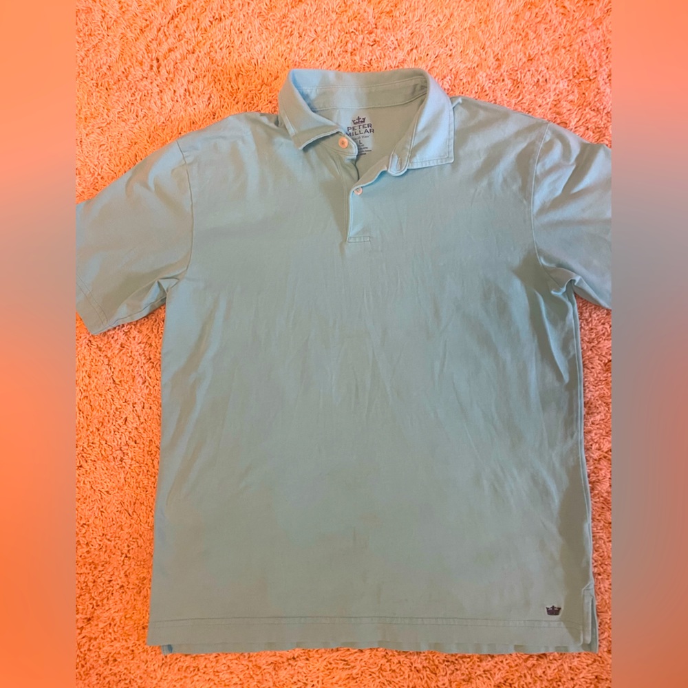 Peter Millar youth golf shirt seaside wash Youth Large 11-12